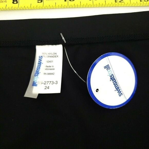 Swimsuits For All Swimsuit Bottom Solid Black - Picture 10 of 11